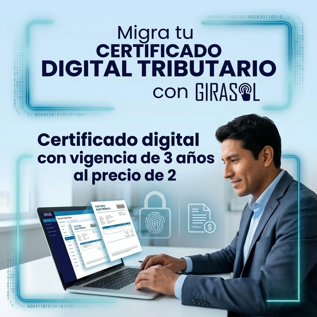 Profesional trabajando con certificado digital en laptop