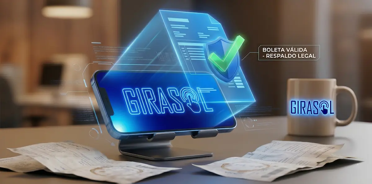 Trabajador verificando su boleta de pago electrónica con firma digital en Perú
