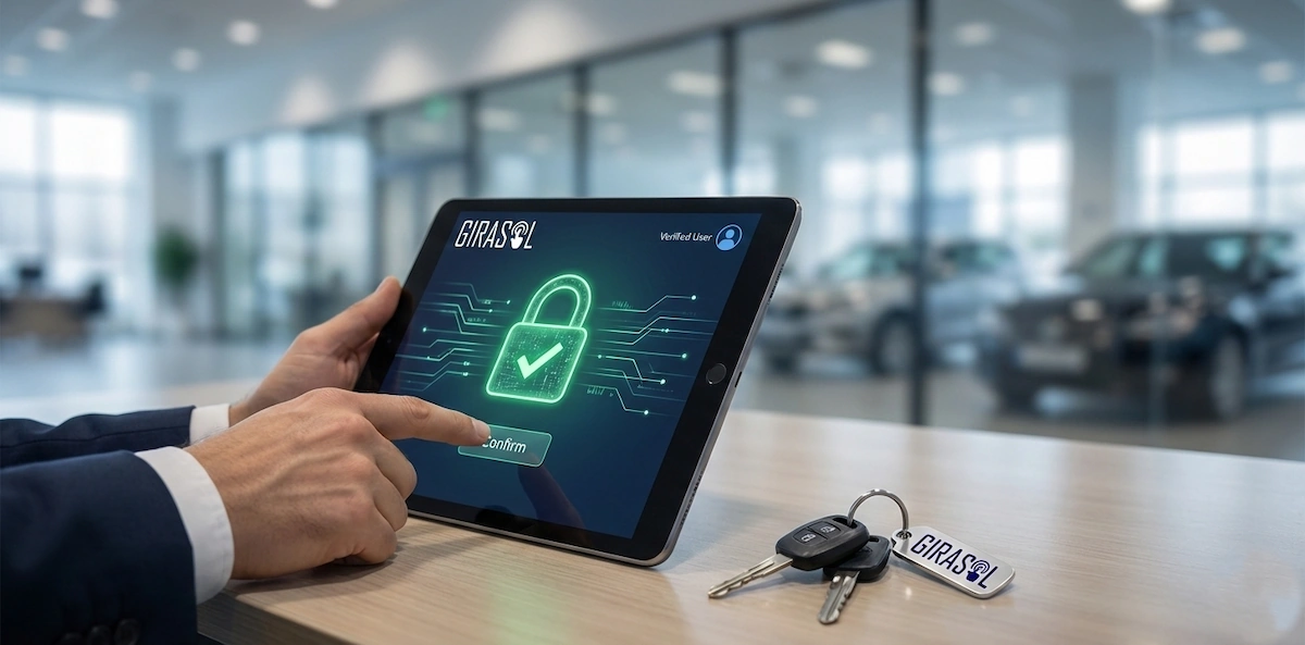 Empresario registrando garantía mobiliaria en sistema SIGM con firma digital